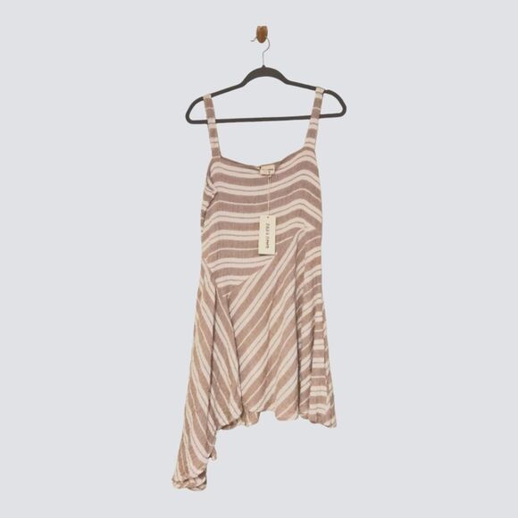 NWT Zulu & Zephyr Backroad assymetrical striped dress size L - Picture 4 of 9